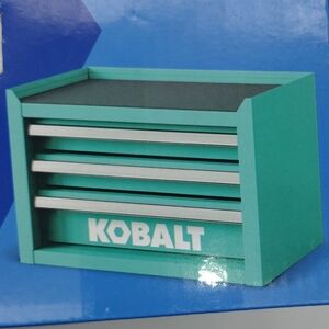 Kobalt Teal 3 Drawer MINI Storage Chest / Toolbox Base/ VIRAL HARD TO FIND ITEM